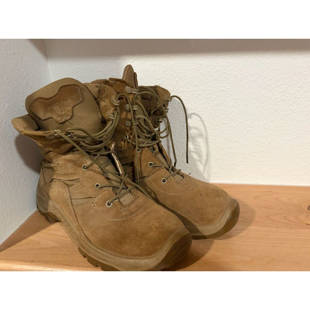 Bates Mens E11031 M-8 8" Tactical Boots Coyote Brown Leather Size 8.5M EUC